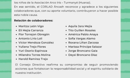 El Corlad Áncash hace entrega de kits escolares